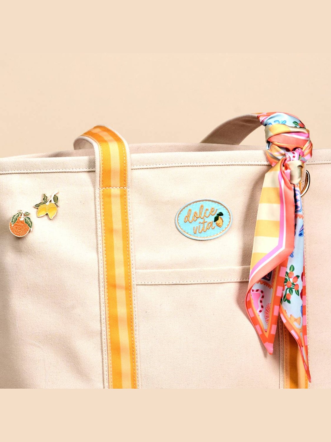 The Darling Canvas Tote Bag–Ciao Bella