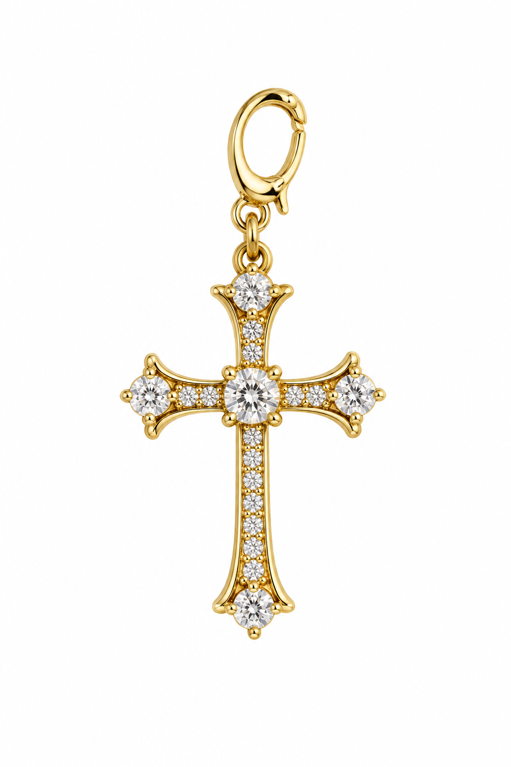 Radiant Cross Charm