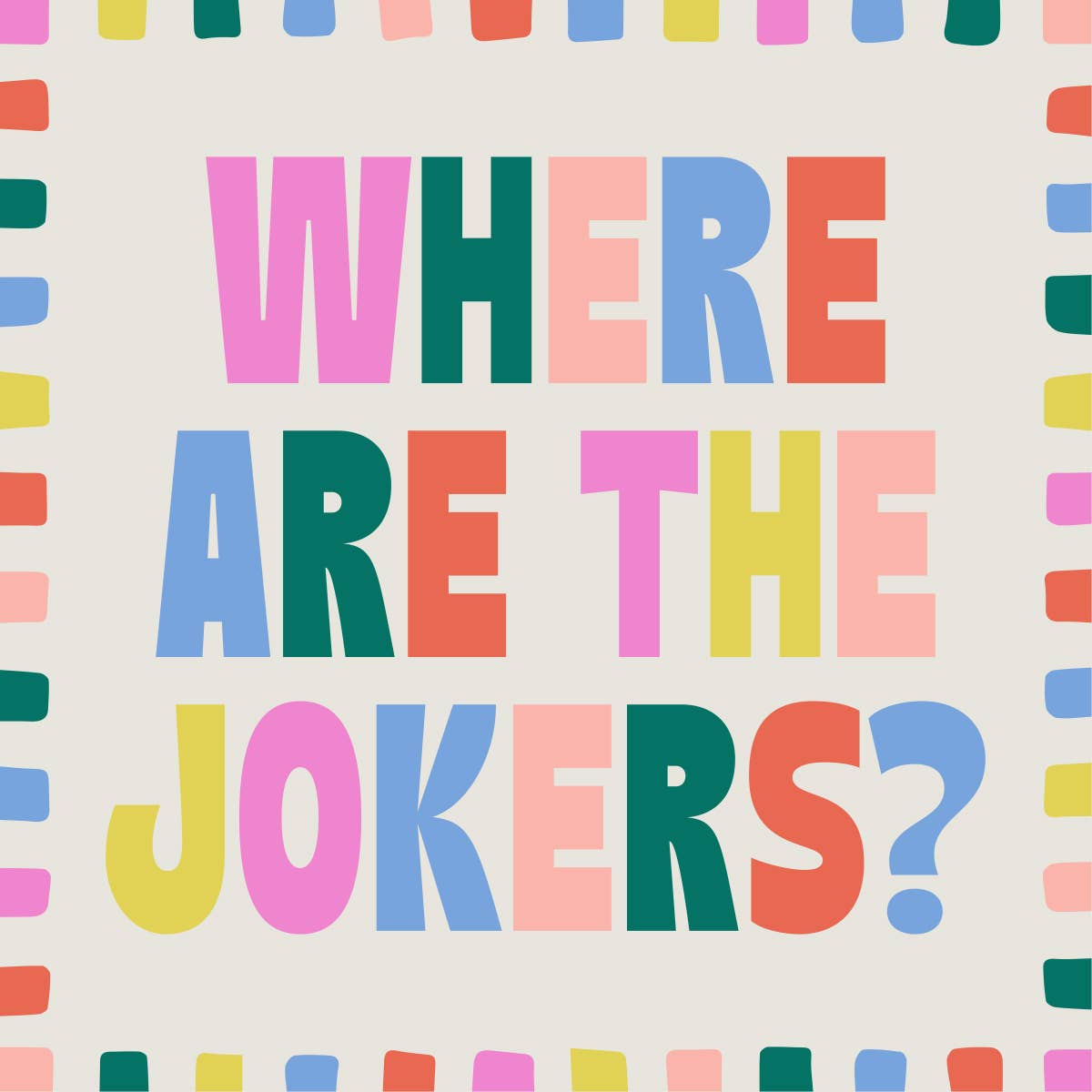 Mahjong Cocktail Funny Napkin | Jokers