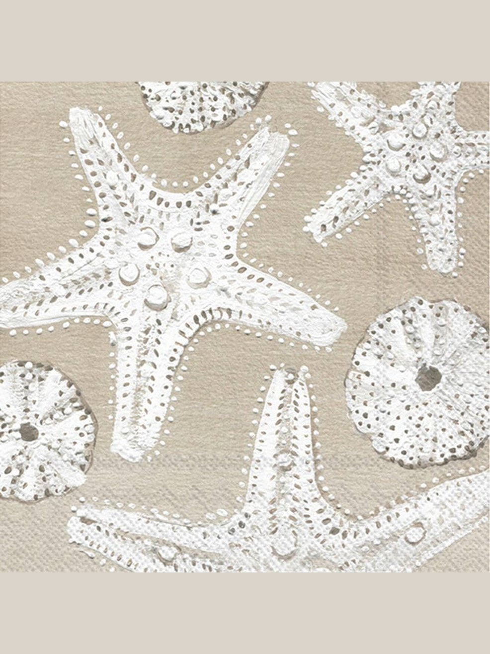 Paper Cocktail Napkins 20ct Beach Treasures Starfish