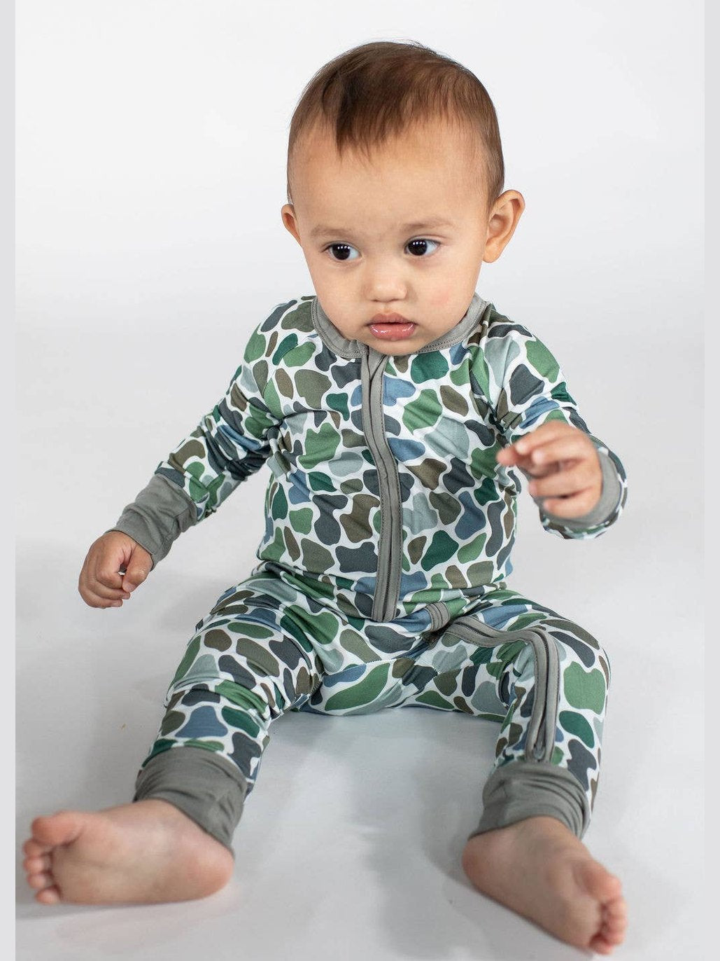 Pebble Camo - Zip Convertible PJs