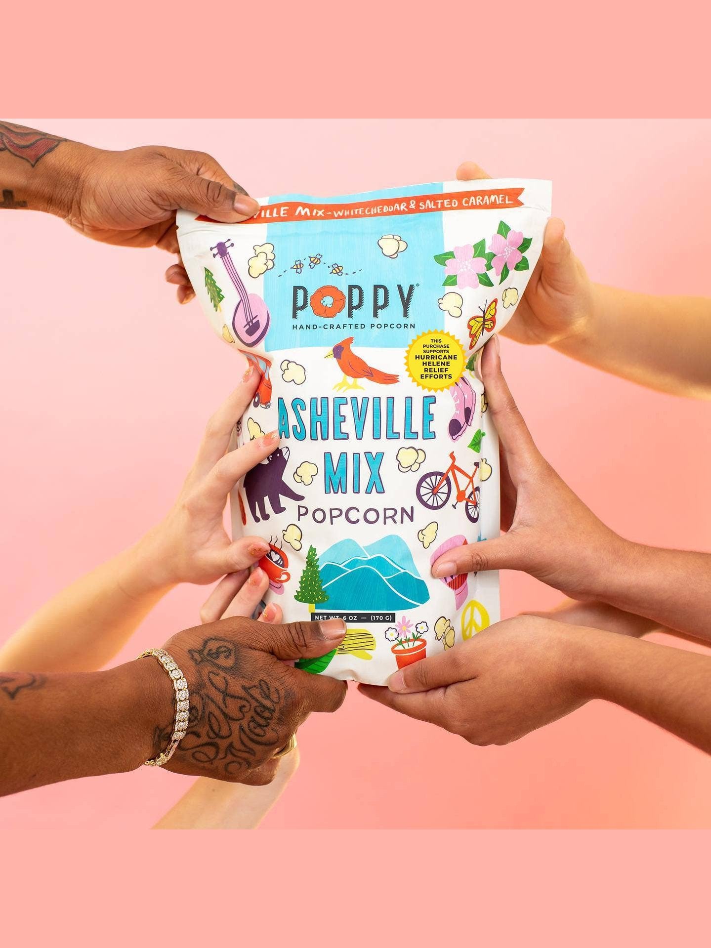 Asheville Mix Artist Bag Popcorn