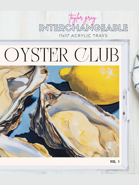 Acrylic Tray COASTAL insert set of 10