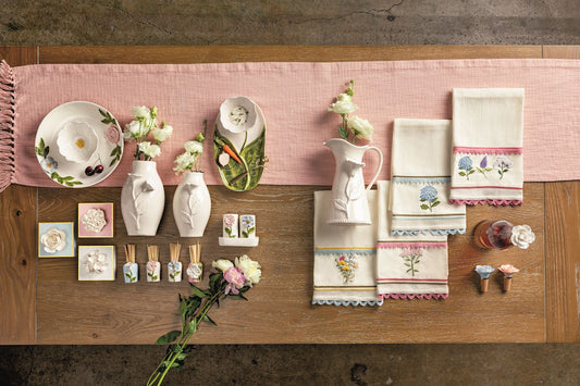 White Flower Pitcher