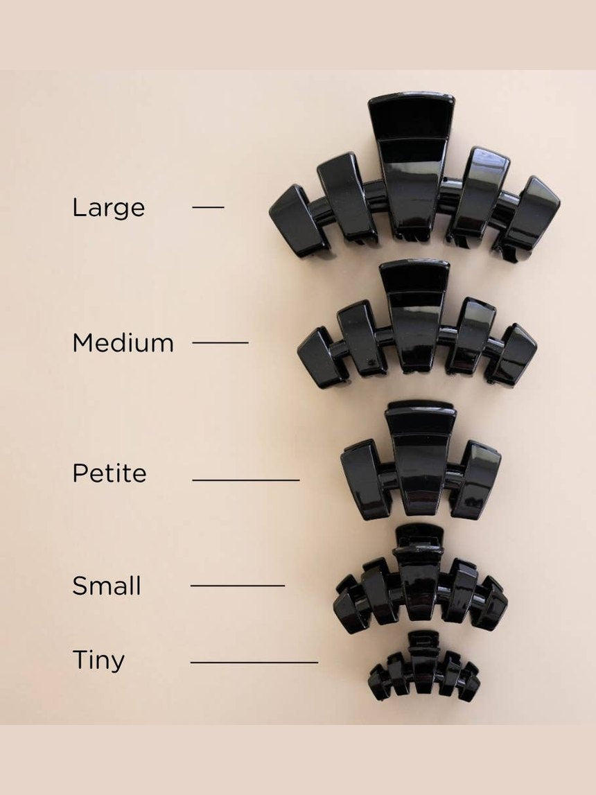 Classic | Jet Black | Petite | Claw Clip