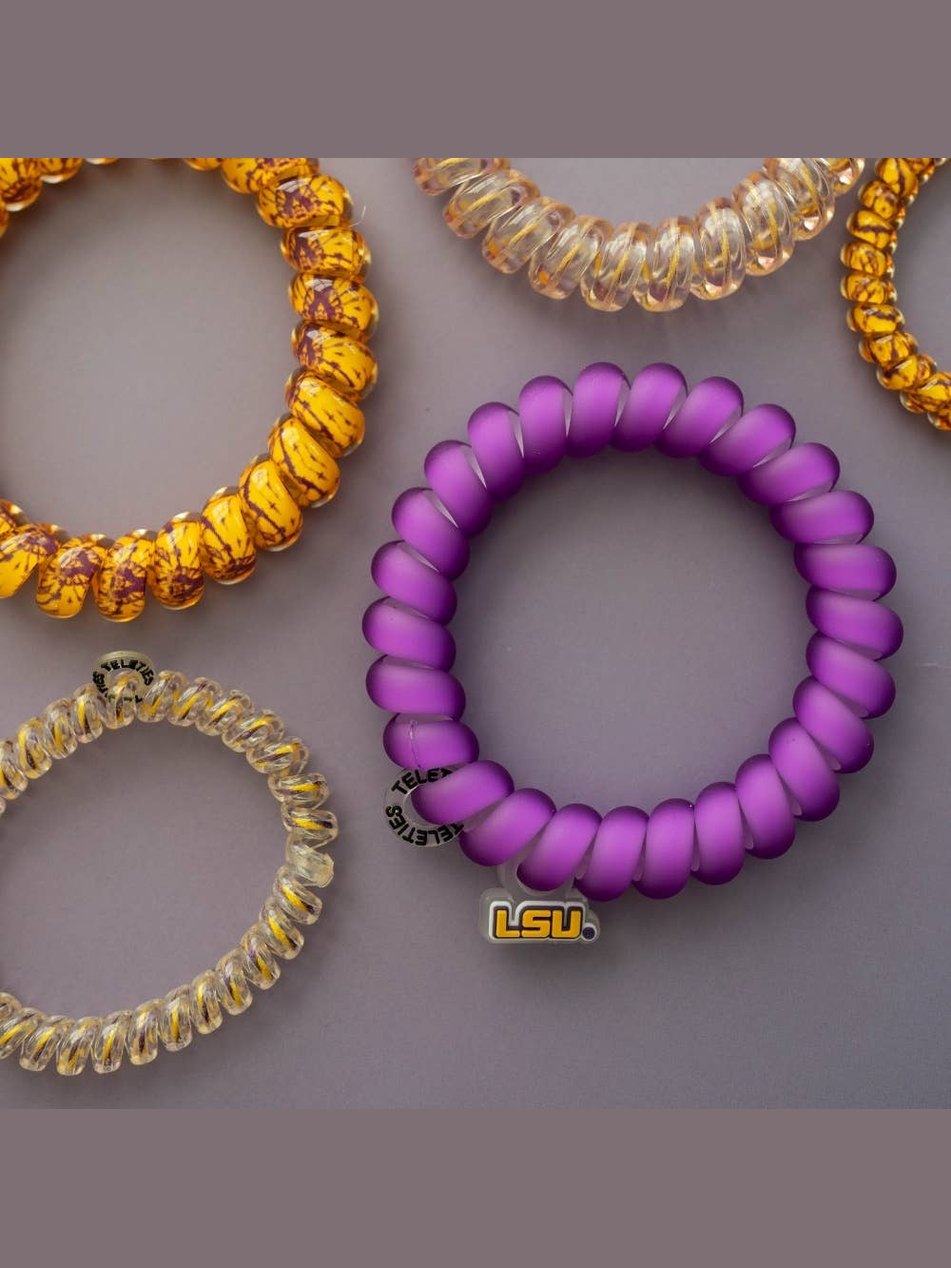 Spiral Hair Coils | Large | Geaux Tigers! Hair Ties