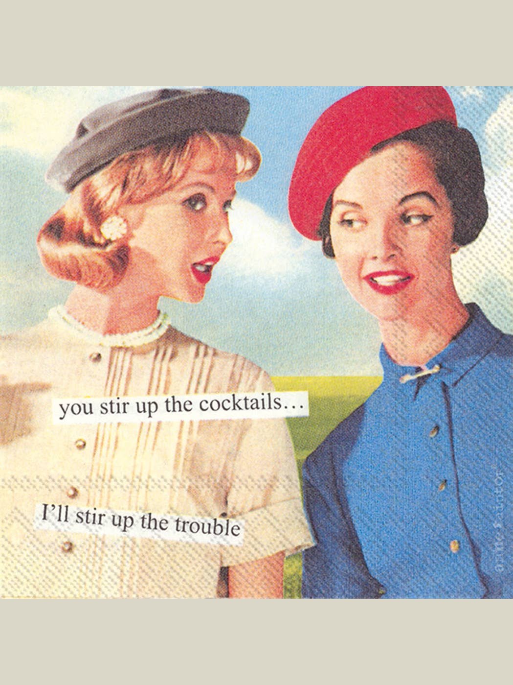 Paper Cocktail Napkins Pack of 20 Anne Taintor Stir Up