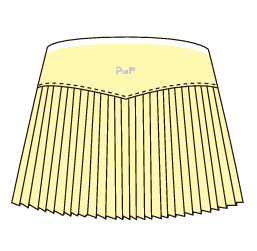 Pleated Lemon Tennis Skirt