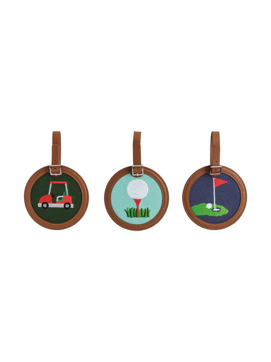 Needlepoint Golf Bag Tags