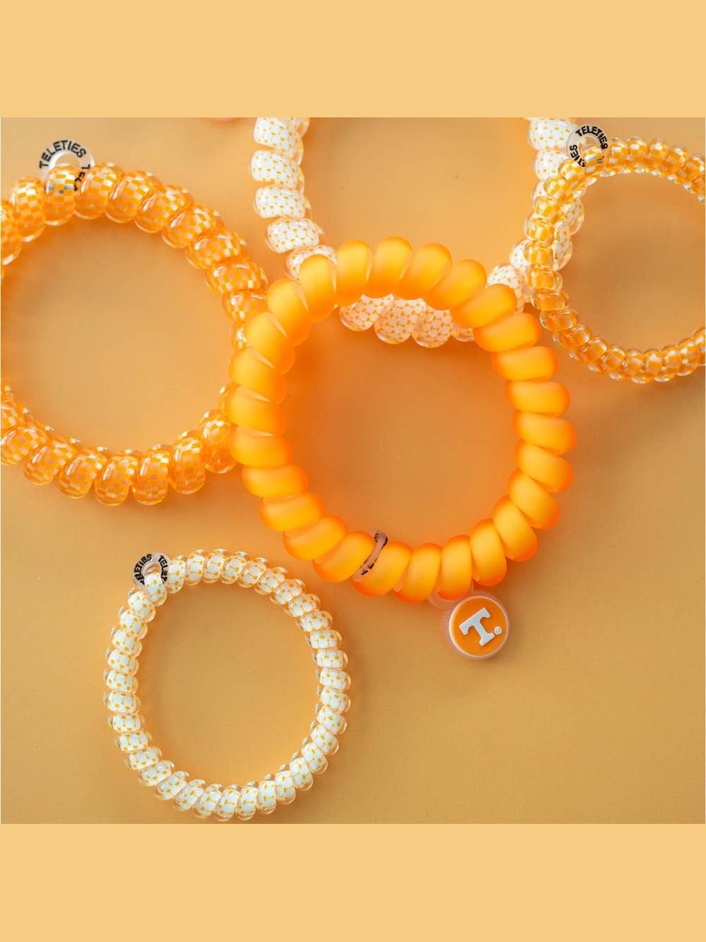 Spiral Hair Coils | Large | Go Vols! Hair Ties