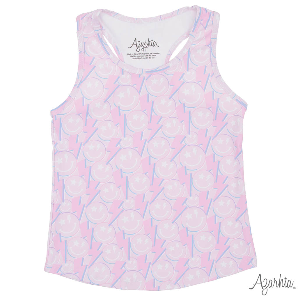 Smiley Spark Printed Tank