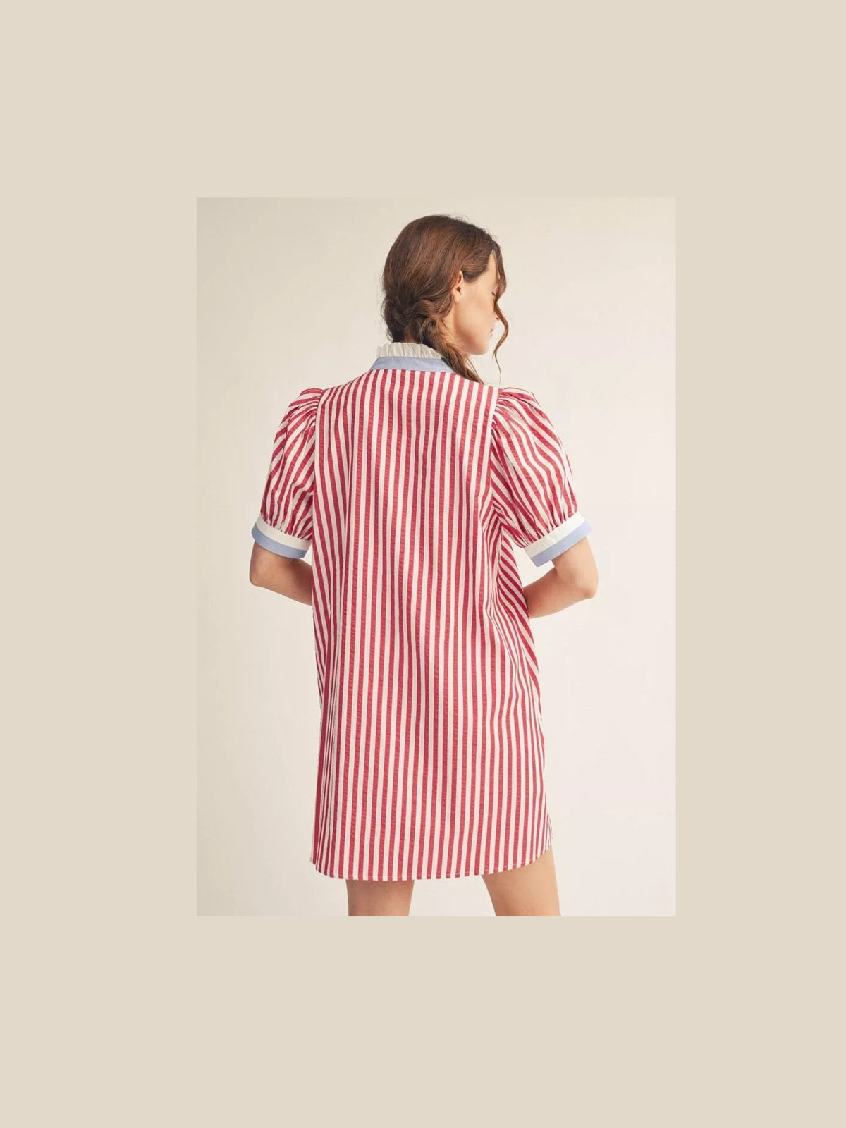 Red White & Blue Striped Dress