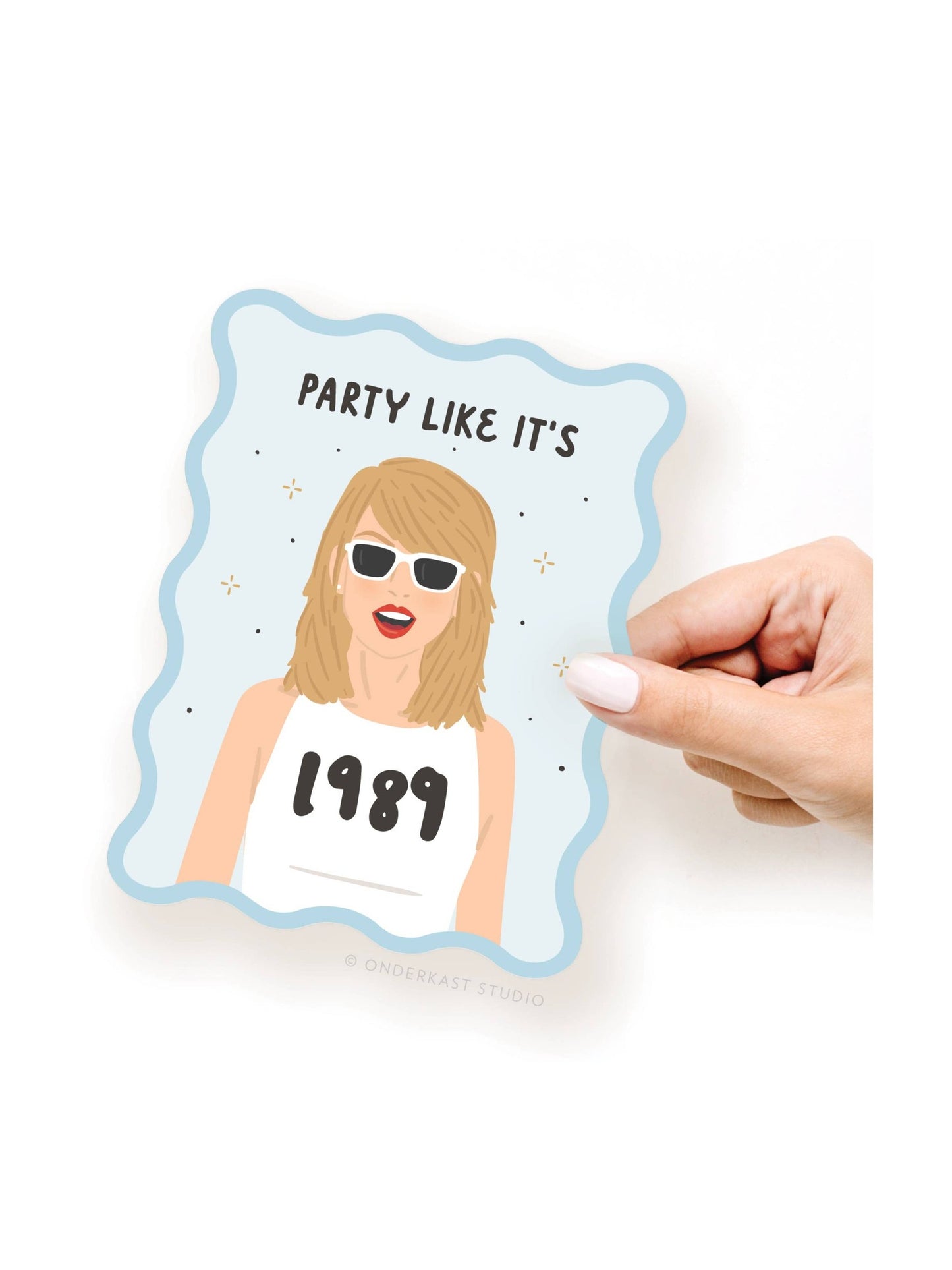 Wavy Die Cut TS 1989 Notecard