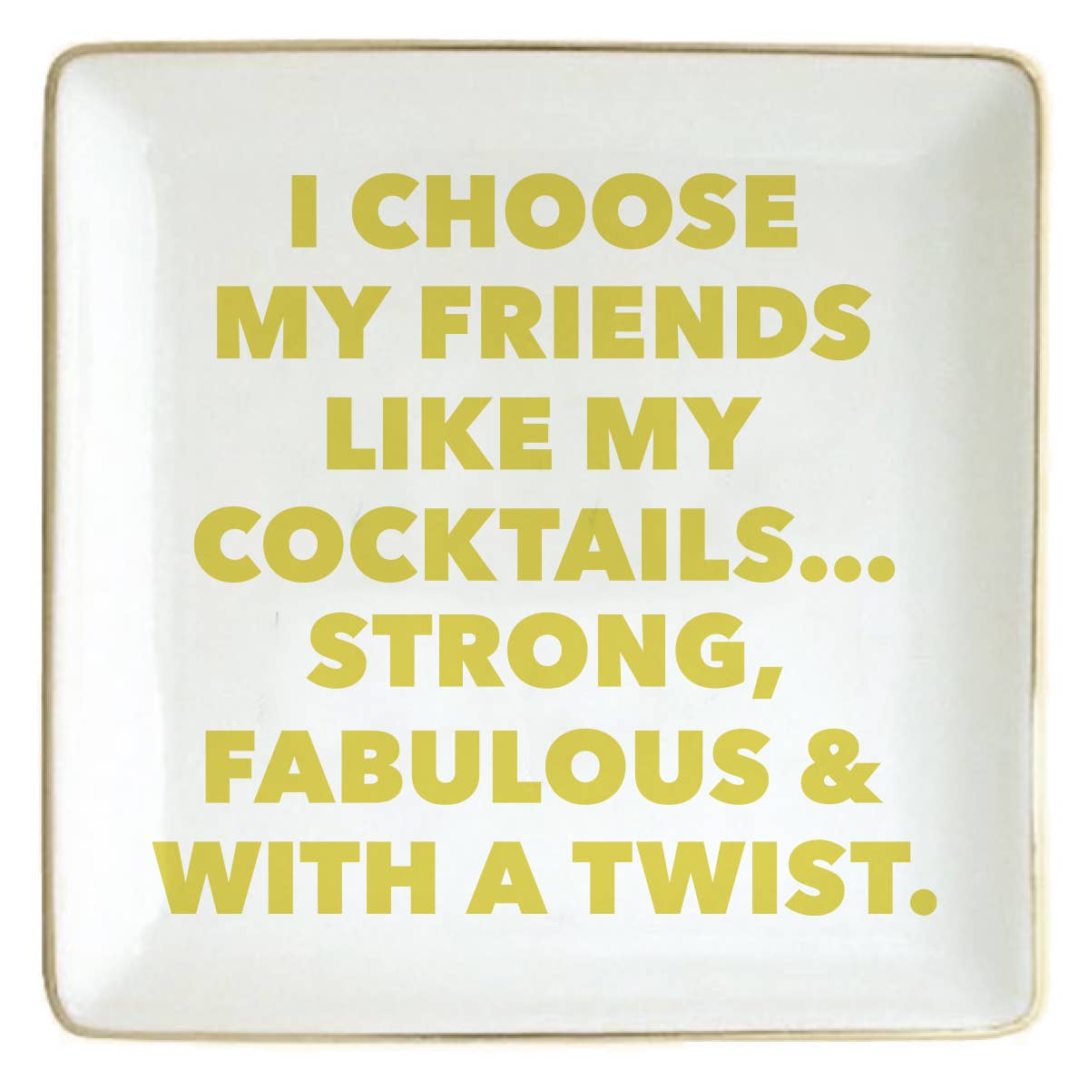 Ceramic Trinket Tray | Friends Like Cocktails