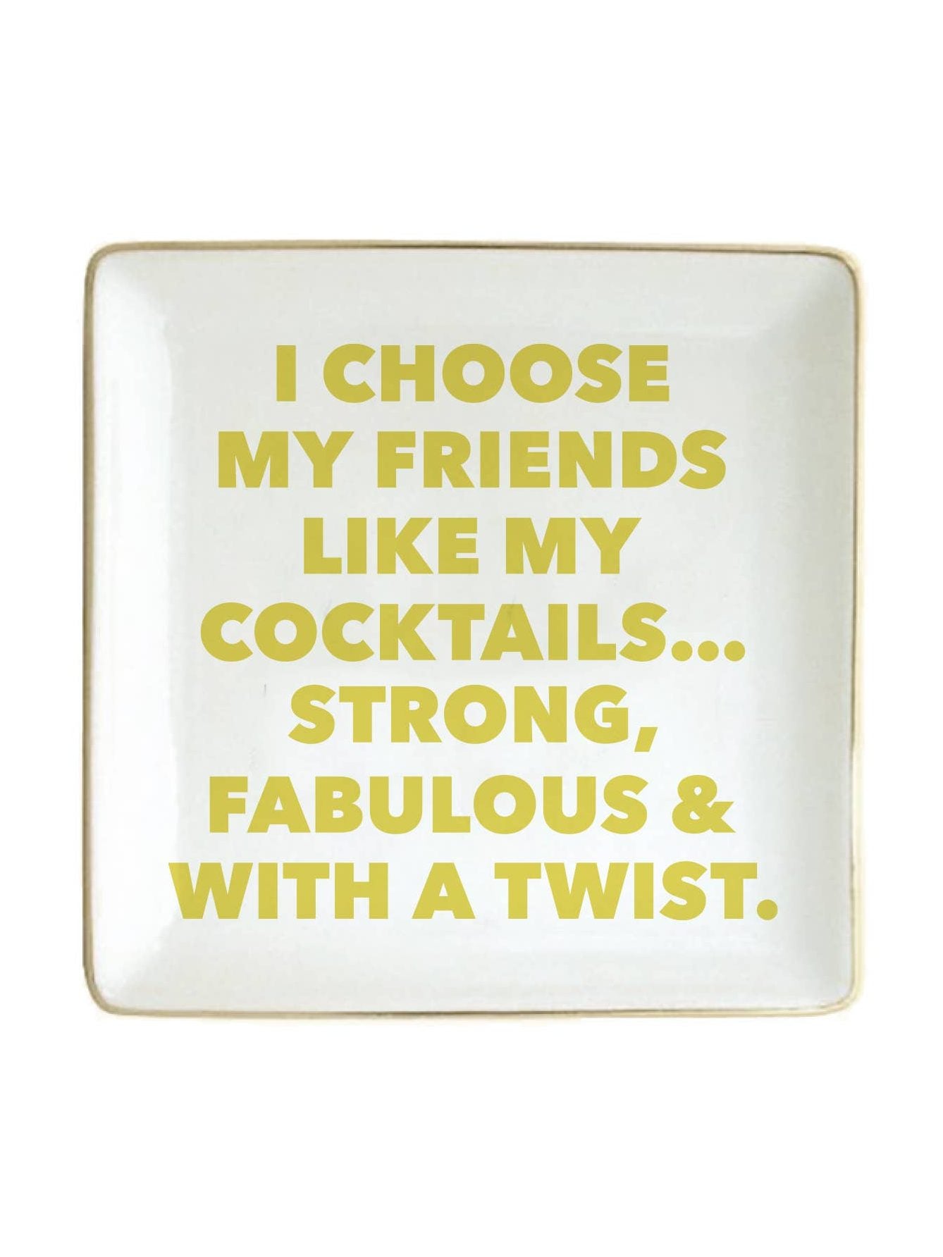Ceramic Trinket Tray | Friends Like Cocktails