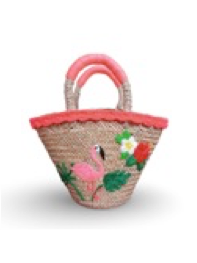 Flamingo Woven Tote