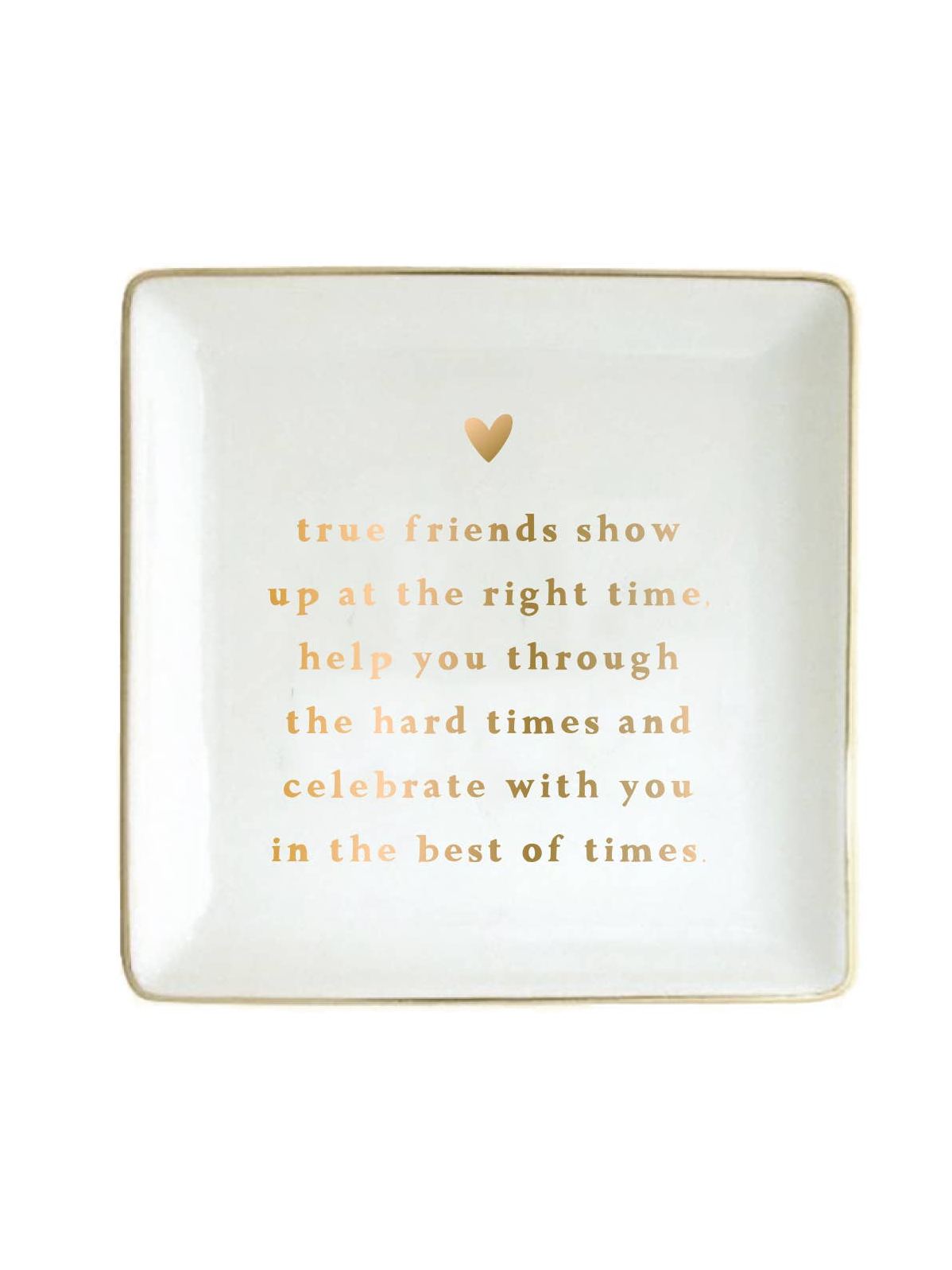 Ceramic Trinket Dish | True Friends