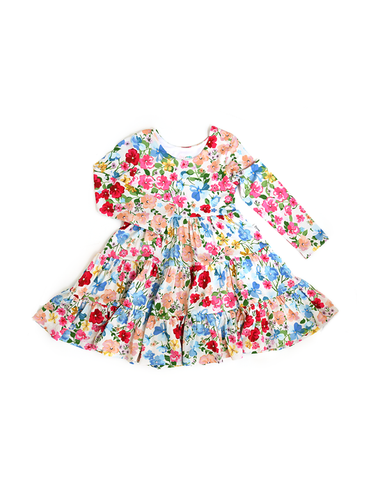 Kaylee SWING DRESS Bamboo Floral Kids Clothing Outfit