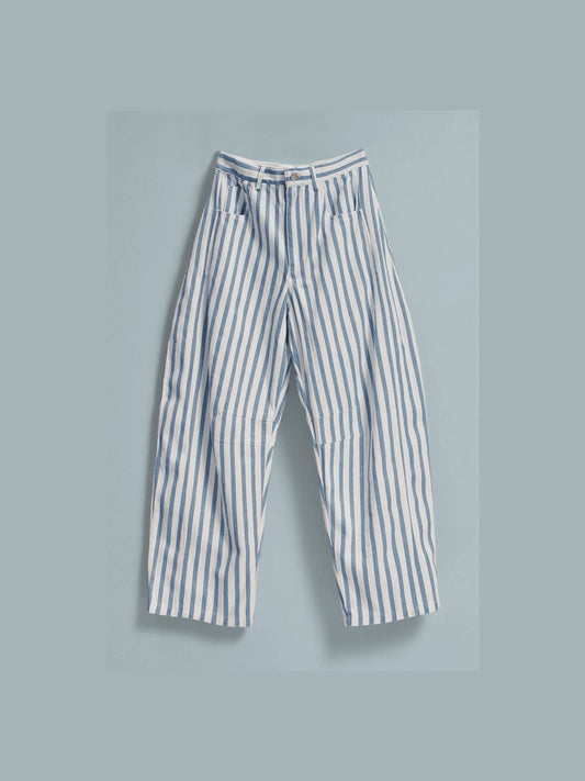 Weekend Stripe Barrel Pants