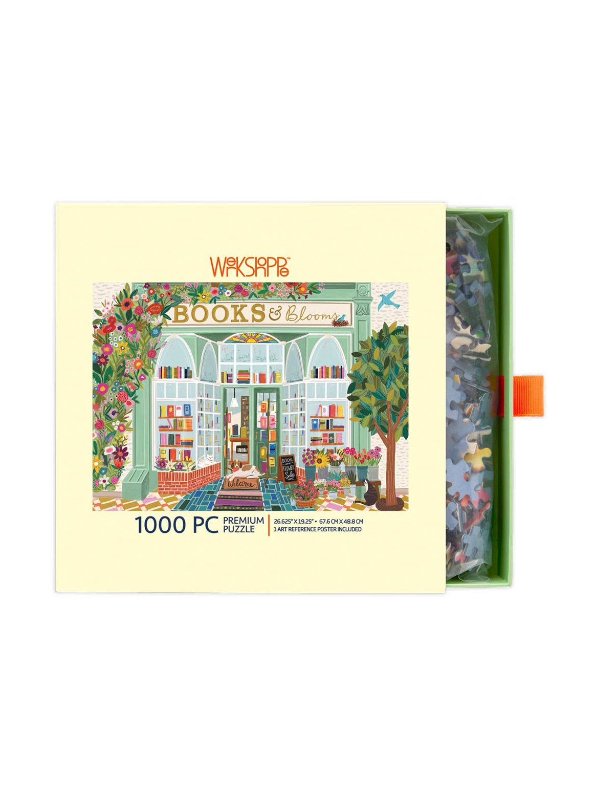 Books And Blooms 1000 Piece Puzzle