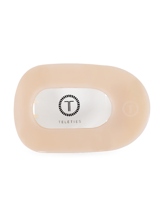 Almond Beige | Tiny | Flat Round Clip