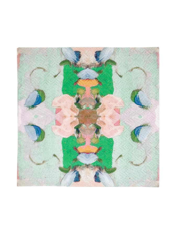 Monet's Garden Green Cocktail Napkins