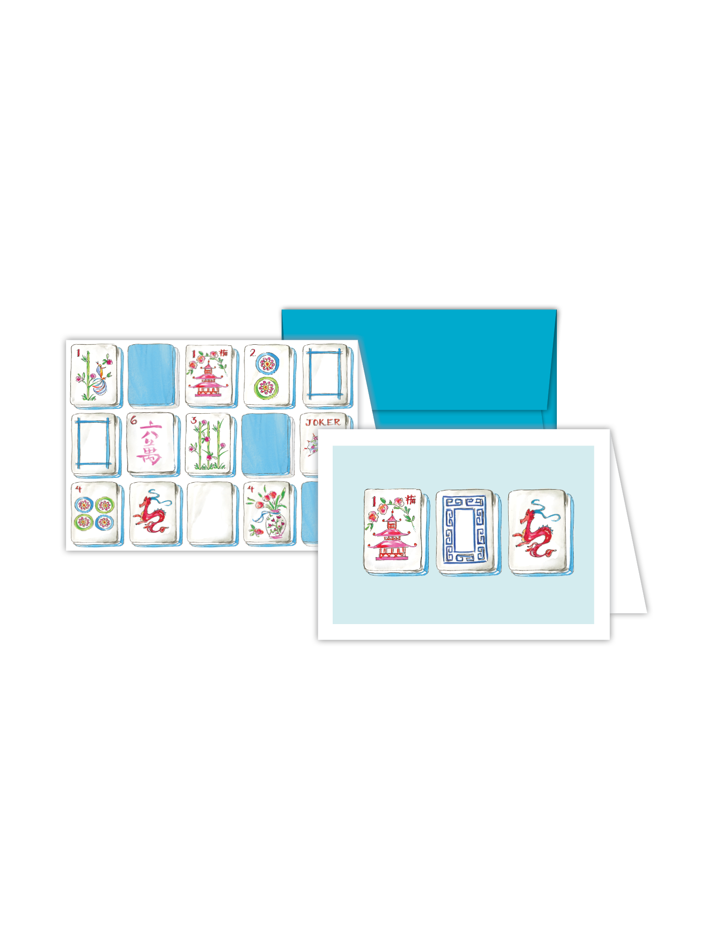 Mahjong Tile Stationery Notes