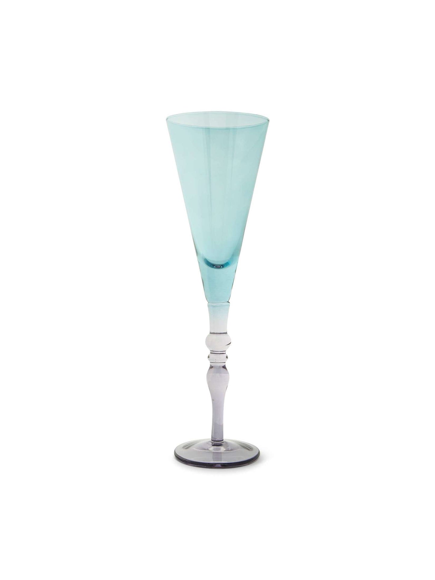10oz Vienna Flute - Teal and Purple