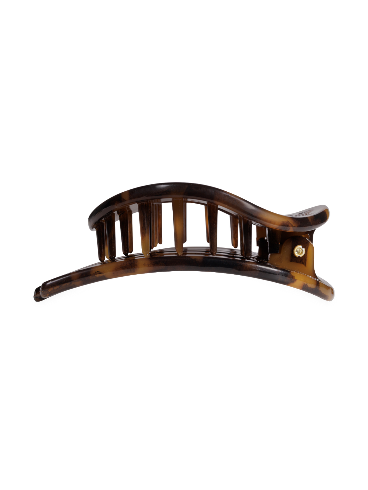 Tortoise | Small | Flat Circle Hair Clip