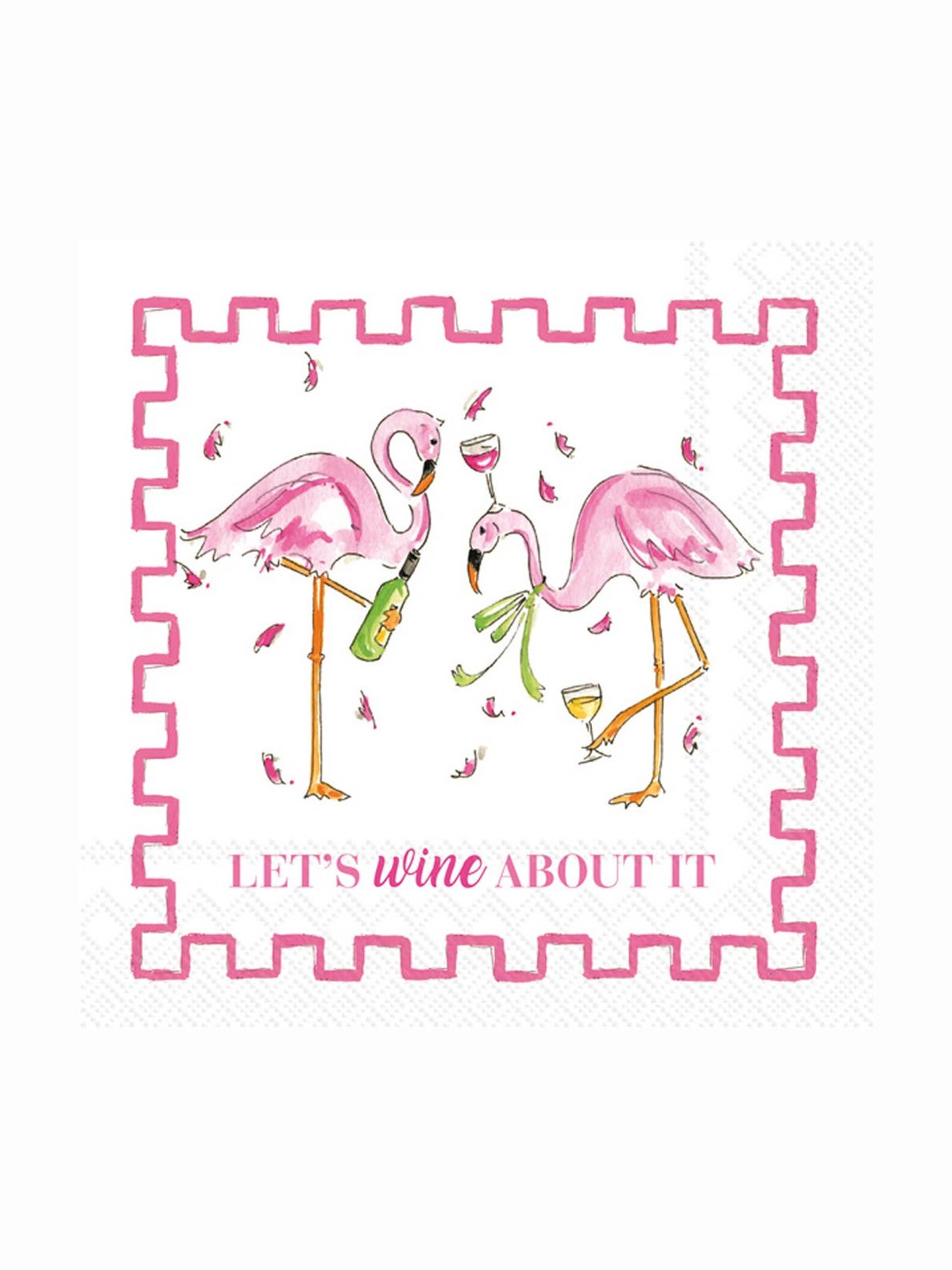 Paper Cocktail Napkins Pack of 20 Rosanne Beck Wine About It