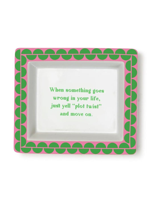 Wise Sayings Porcelain Tray