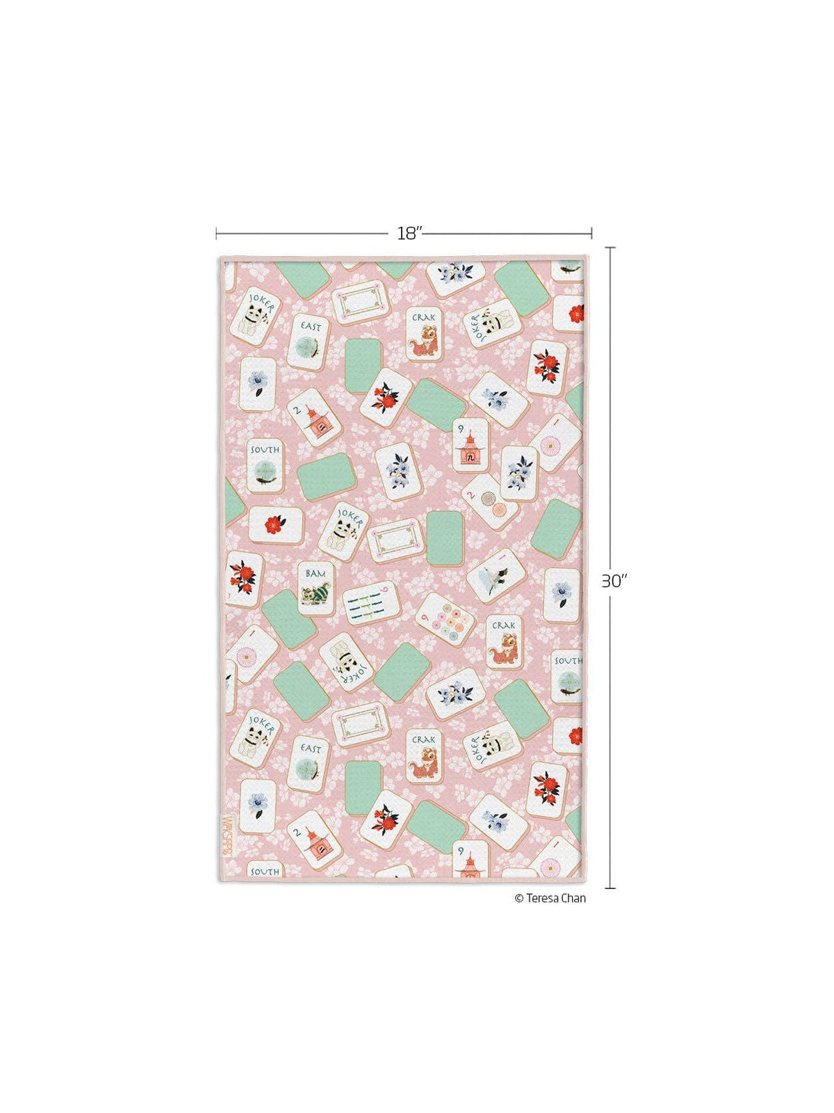 Mahjong Microfiber Kitchen Towel