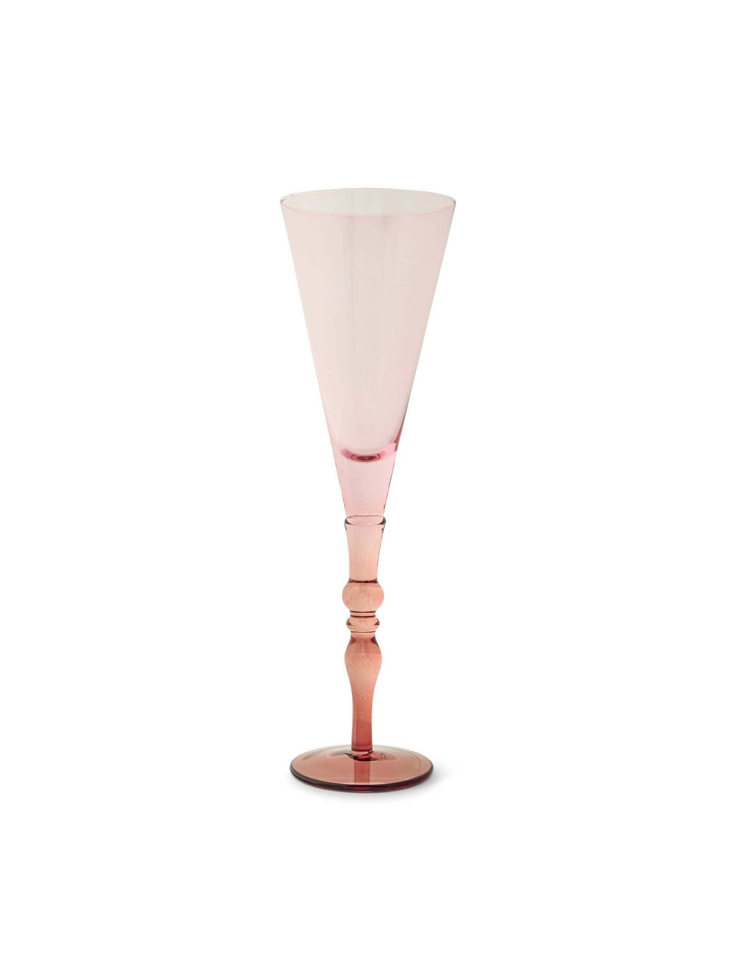 10oz Vienna Flute - Pink and Rust