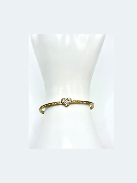 CZ Heart Bangle