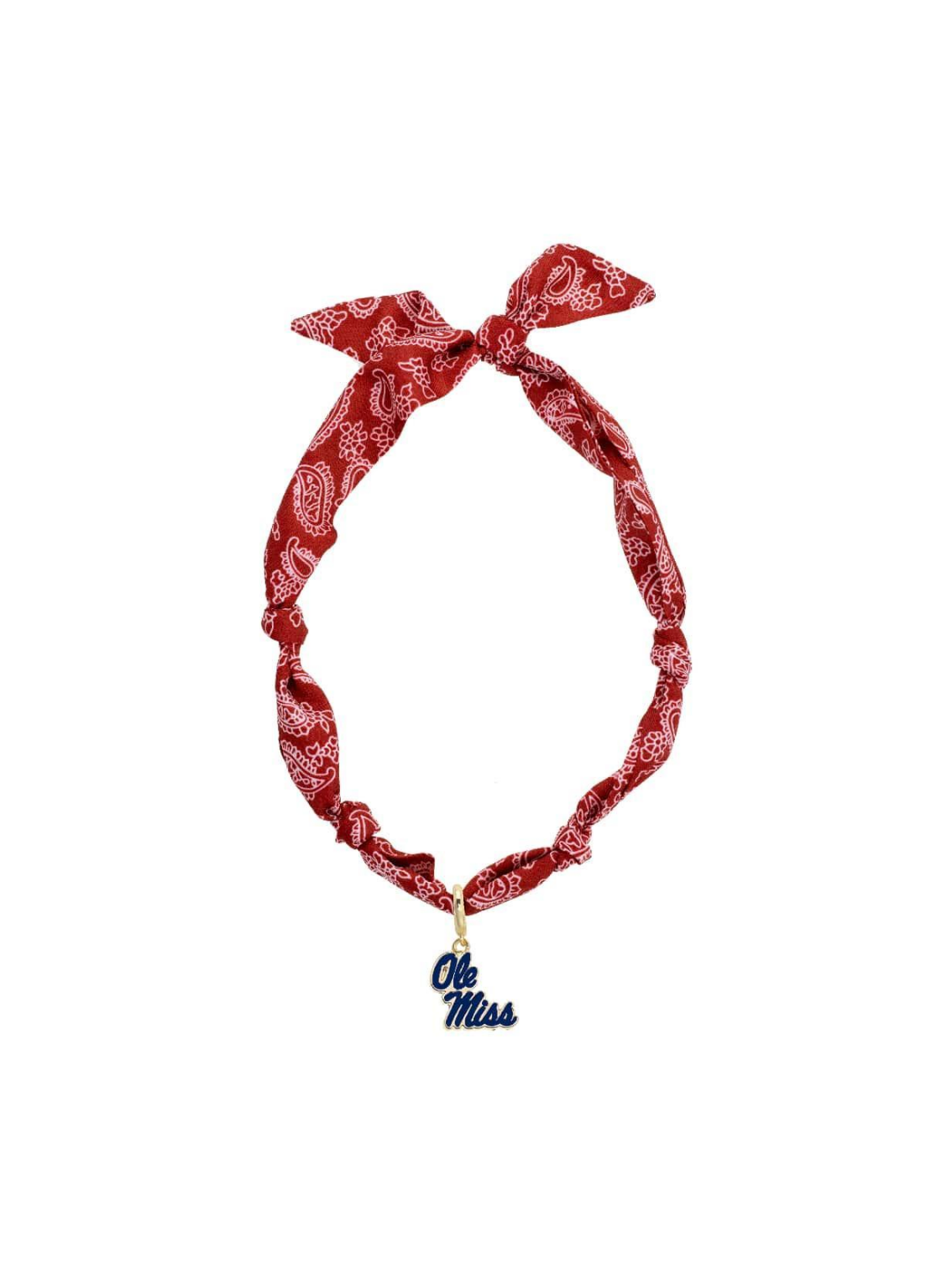 Ole Miss Scarf Necklace