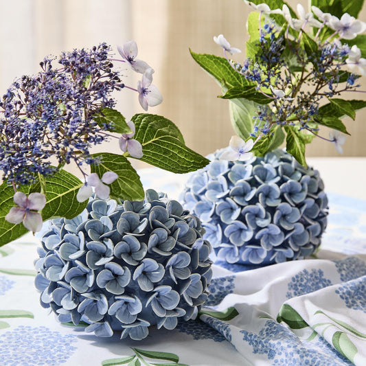 Hydrangea Flower Bud Vases - Set of 2