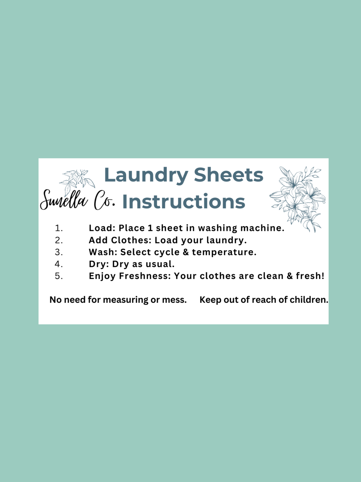 Laundry Detergent Sheets