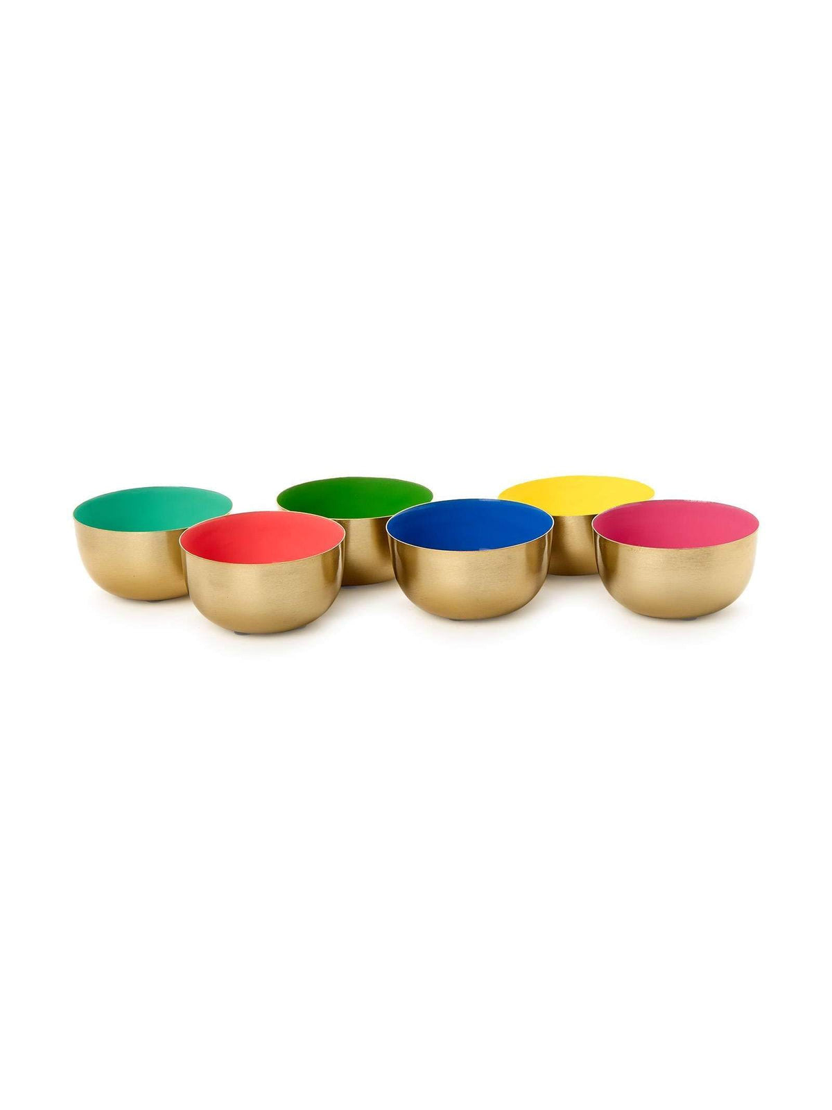 Small Metal Bowls with Enamel Coating - 6 Colors