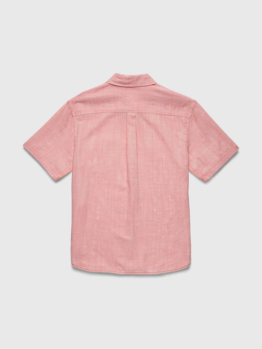 Joey 2tone Slub Island Shirt - Lobster Bisque