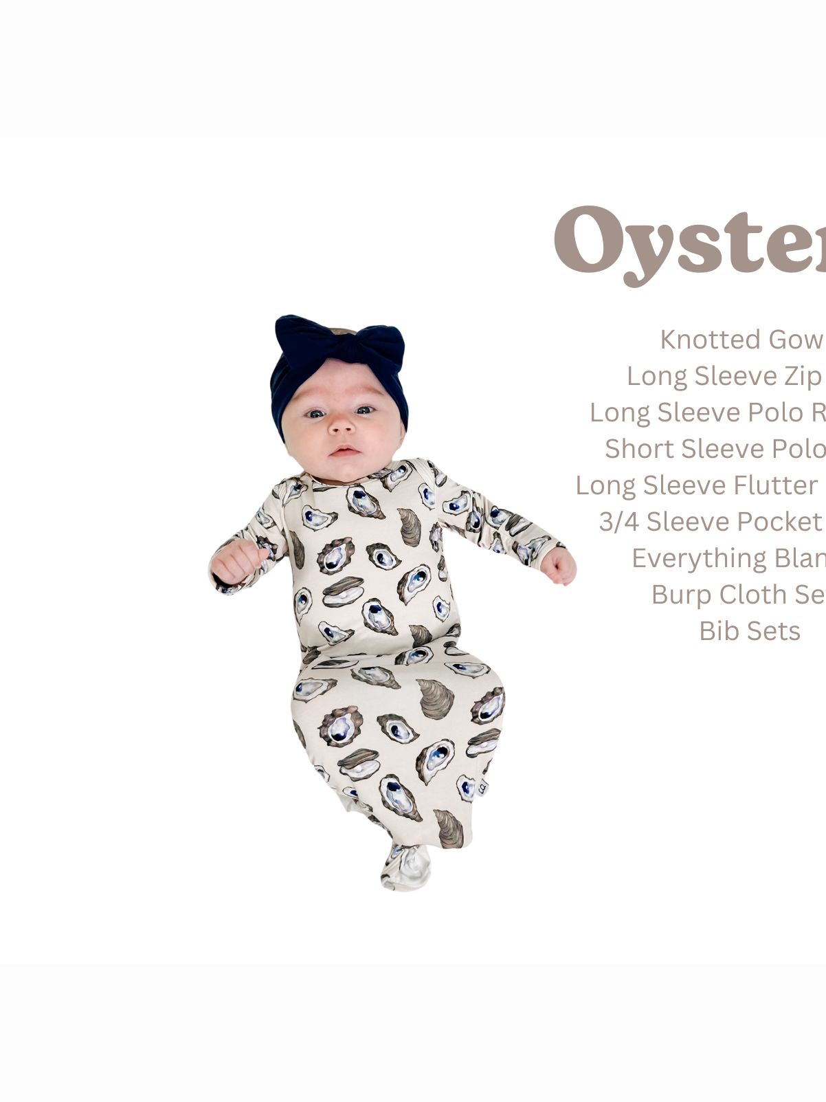 Coastal Oysters - Burp Cloth Sets