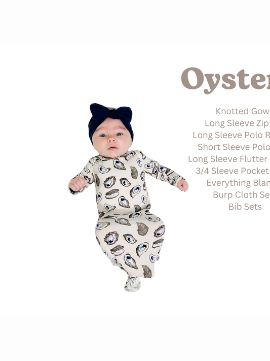 Coastal Oysters - Convertible Zip Pajamas