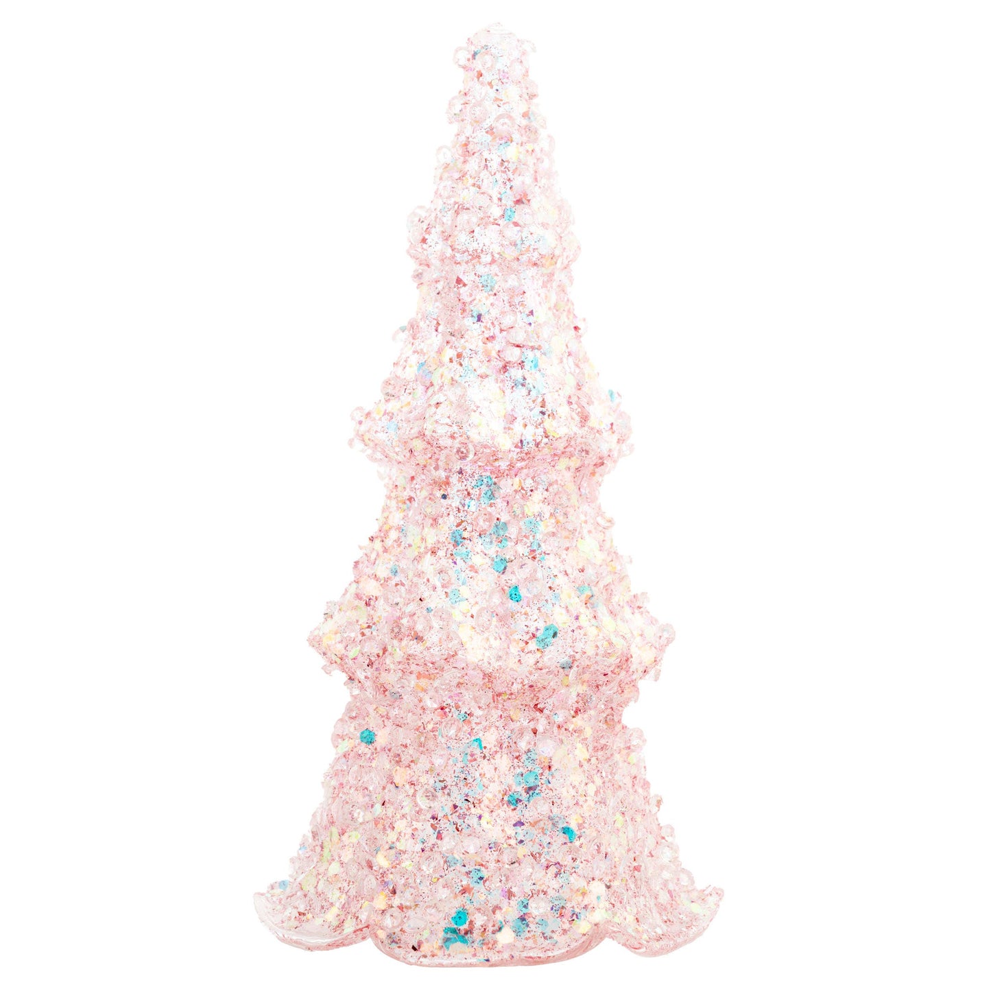 Pink Glitter Glass Trees