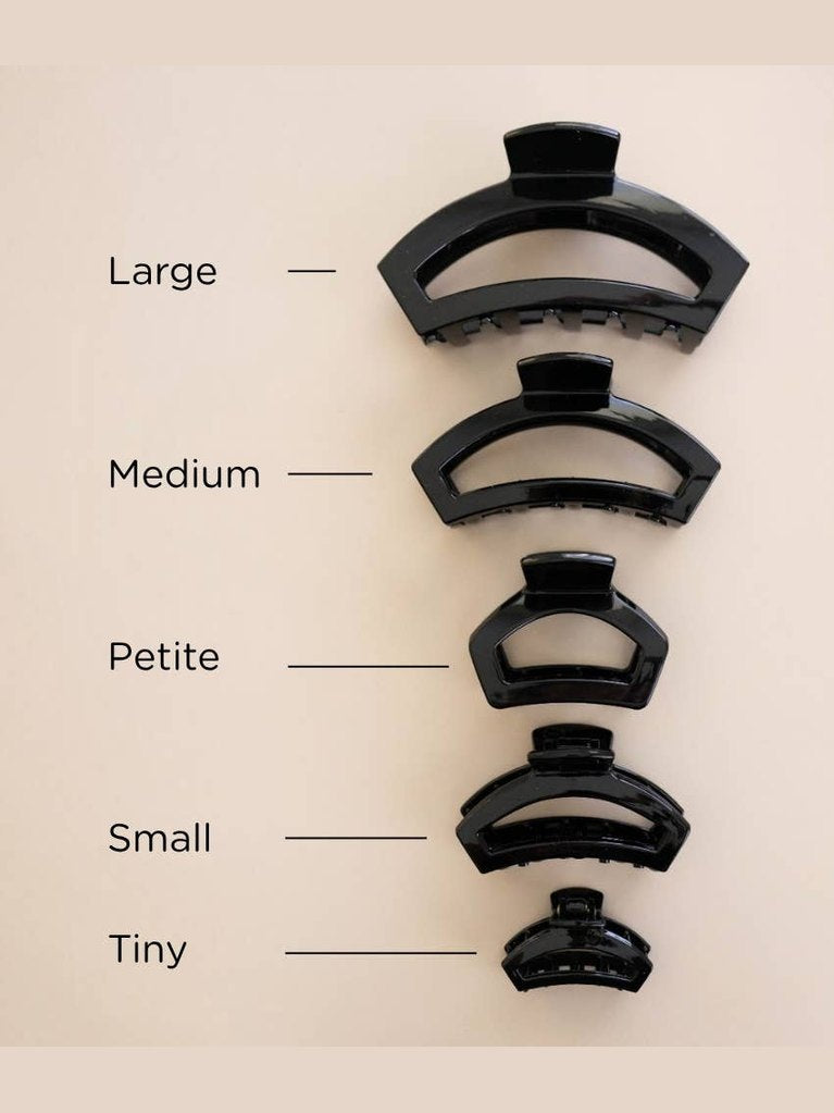 Open Jet Black | Petite | Hair Clip