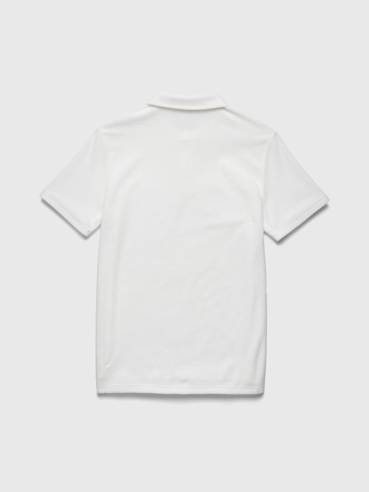 Ryan Towel Terry S/S Polo - Brilliant White