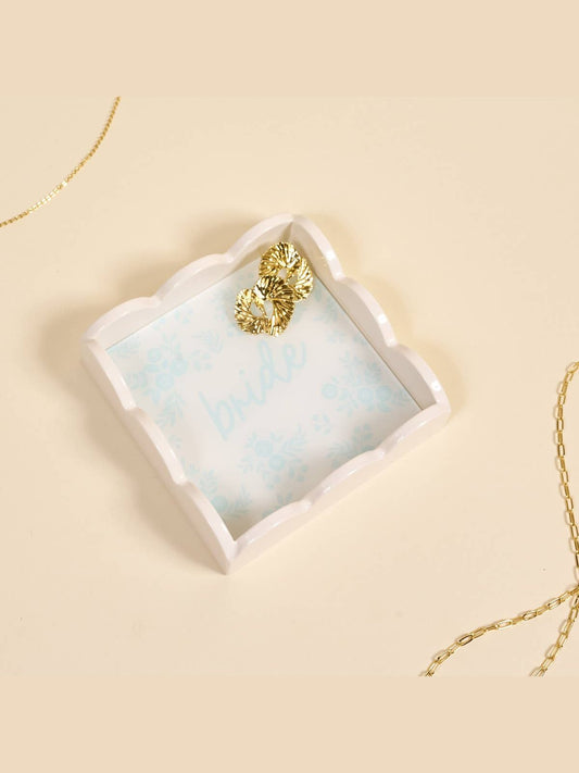 Scallop Trinket Tray–Bride Something Blue