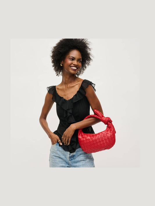 Lizbeth Woven Knot Clutch