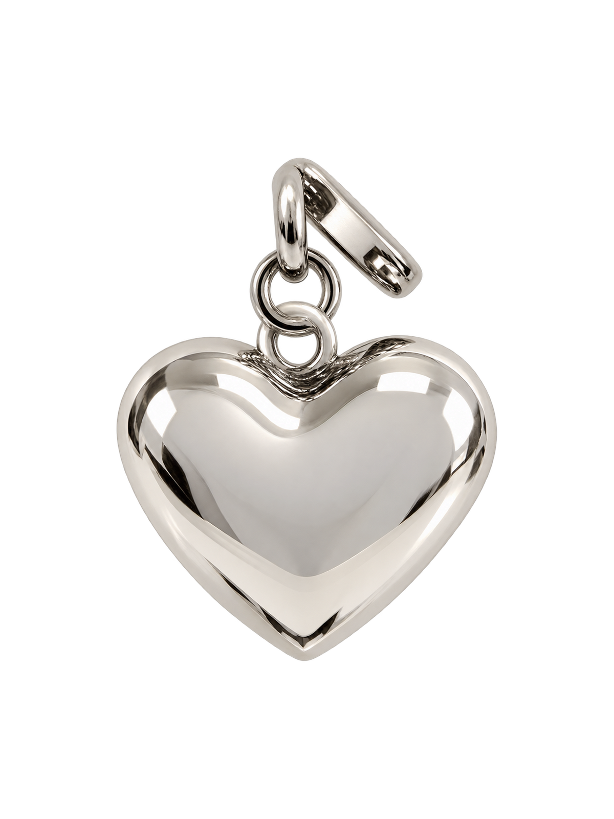 Silver Puff Heart