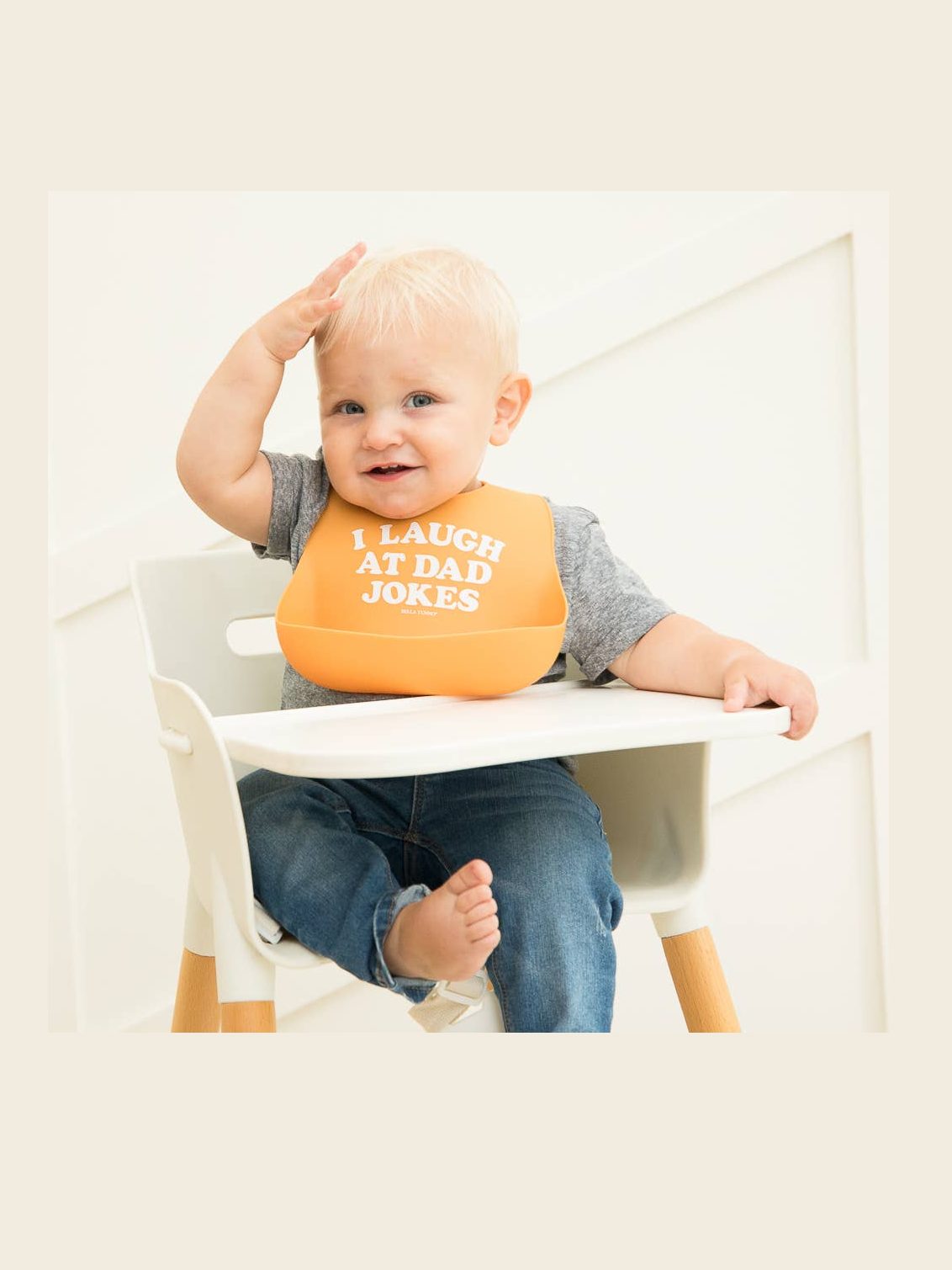 I Laugh at Dad Jokes Wonder Bib