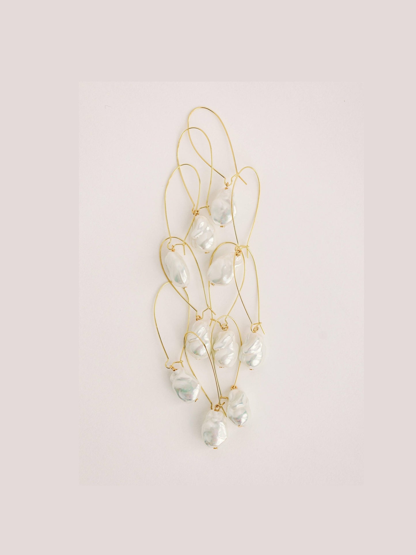 Natural Pearl Minimalist Threader Earrings