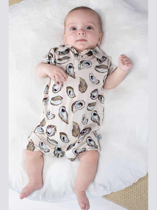 Coastal Oysters - SS Polo Romper